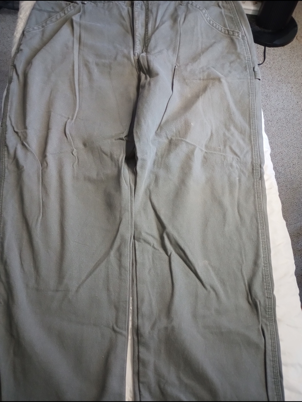 Redhead Men's Gray Cargo Lined  Pants Size 40x29